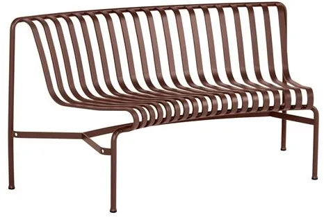 HAY Palissade Park Dining Bank IN 1 Stk. Incl. Montage Set Niet Vrijstaand Iron Red