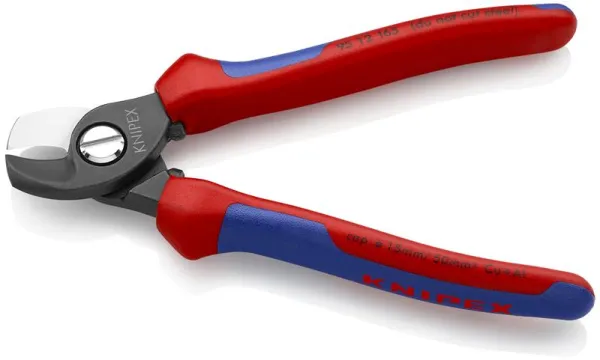 Knipex Kabelschaar geblauwd, met meercomponentenhandgreep 165 mm