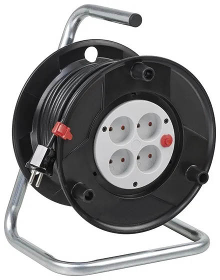 Brennenstuhl kabelhaspel Basic zonder aarding PVC 25m