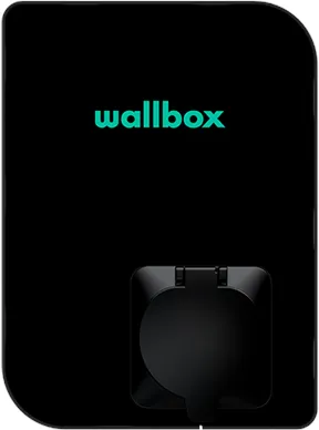 Wallbox Copper SB -laadbox met Wi-Fi 22 kW Type 1 en 2, zwart