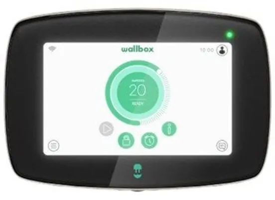 Wallbox Commander 2 laadbox met Wi-Fi, 22 kW, 5 meter, Type 2, zwart