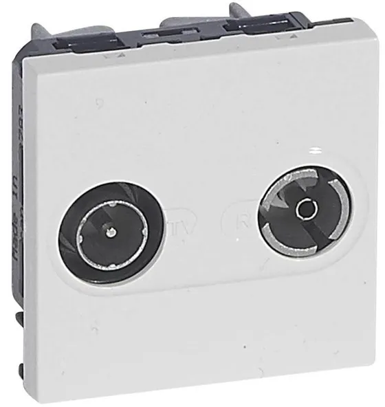 Legrand TV-R stopcontact man/vrouw 9,52MM wit