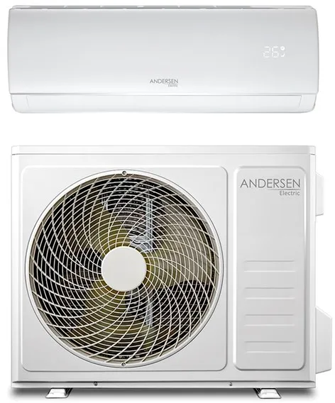 Andersen Electric AE 9000 lucht/lucht warmtepomp met WiFi, 3,4 kW, 5–63 m², wit