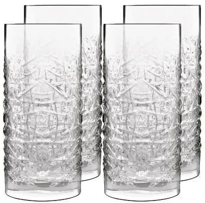 Luigi Bormioli Bierglas/longdrinkglas Mixology textures 48 cl 4 stuks