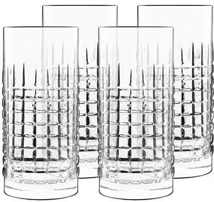 Luigi Bormioli Mixology charm Bierglas/longdrinkglas 16 cm 48 cl 4 stuks. Helder